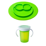 Combo Plato y vaso antiderrame