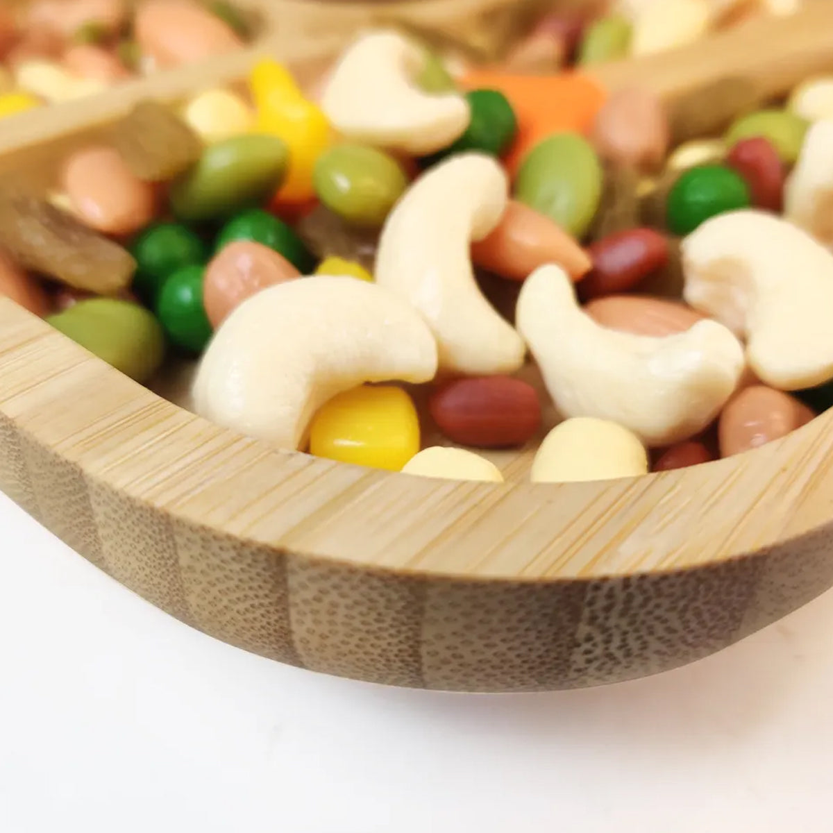 Plato Bambú antideslizante con Cuchara Silicona