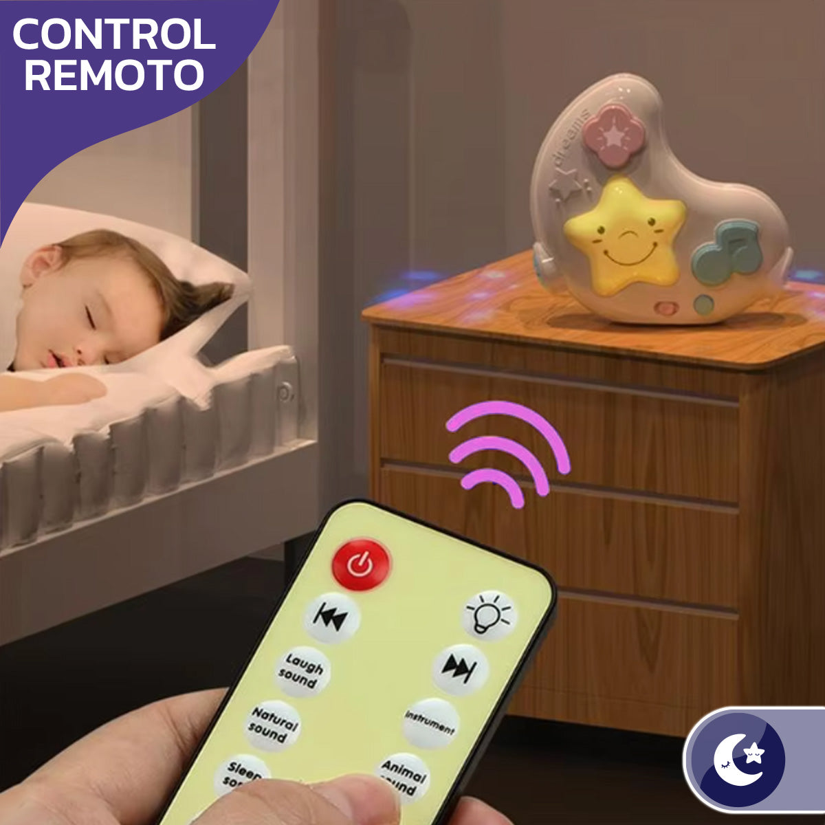 Lampara Proyector Musical con Control