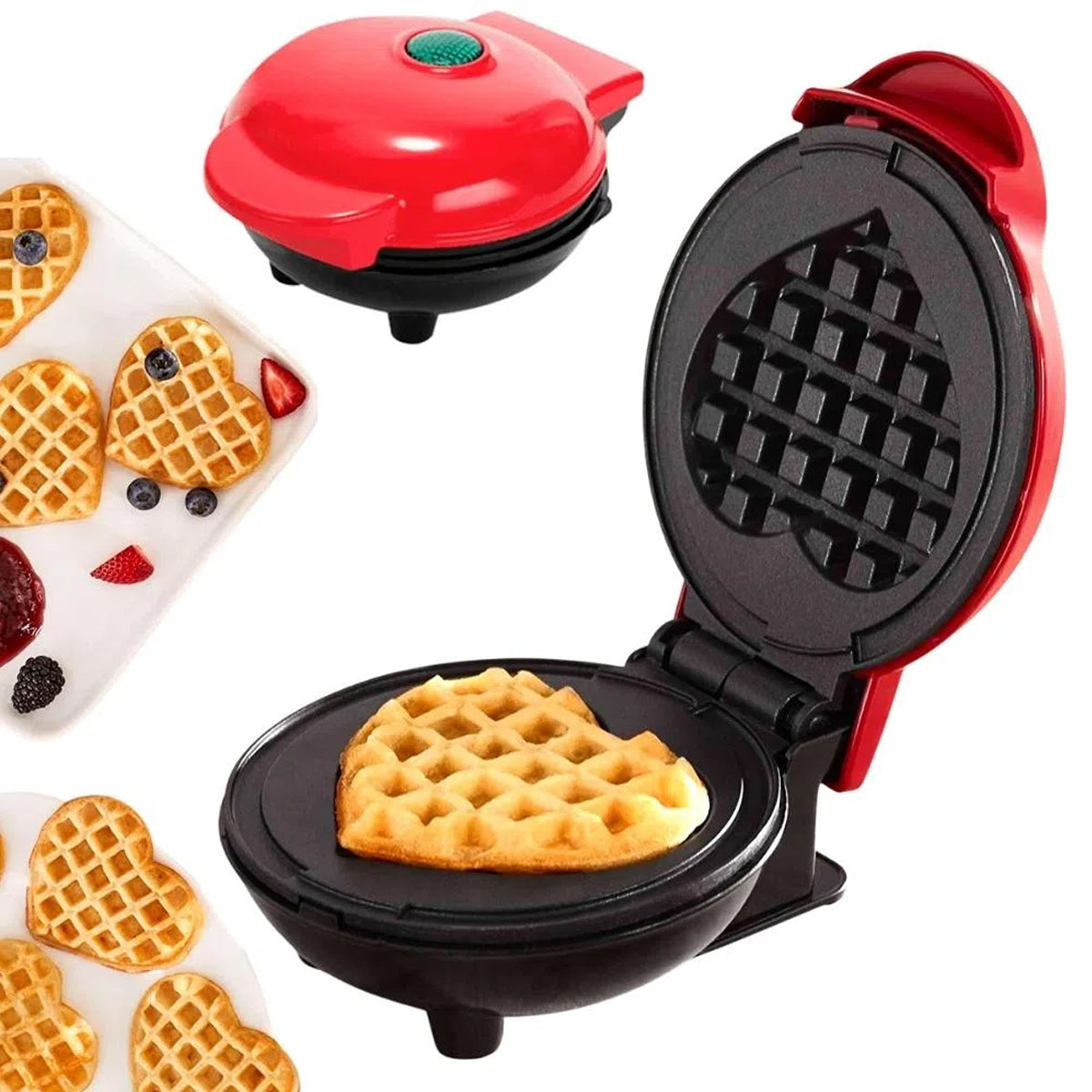 Mini Waflera de Corazón