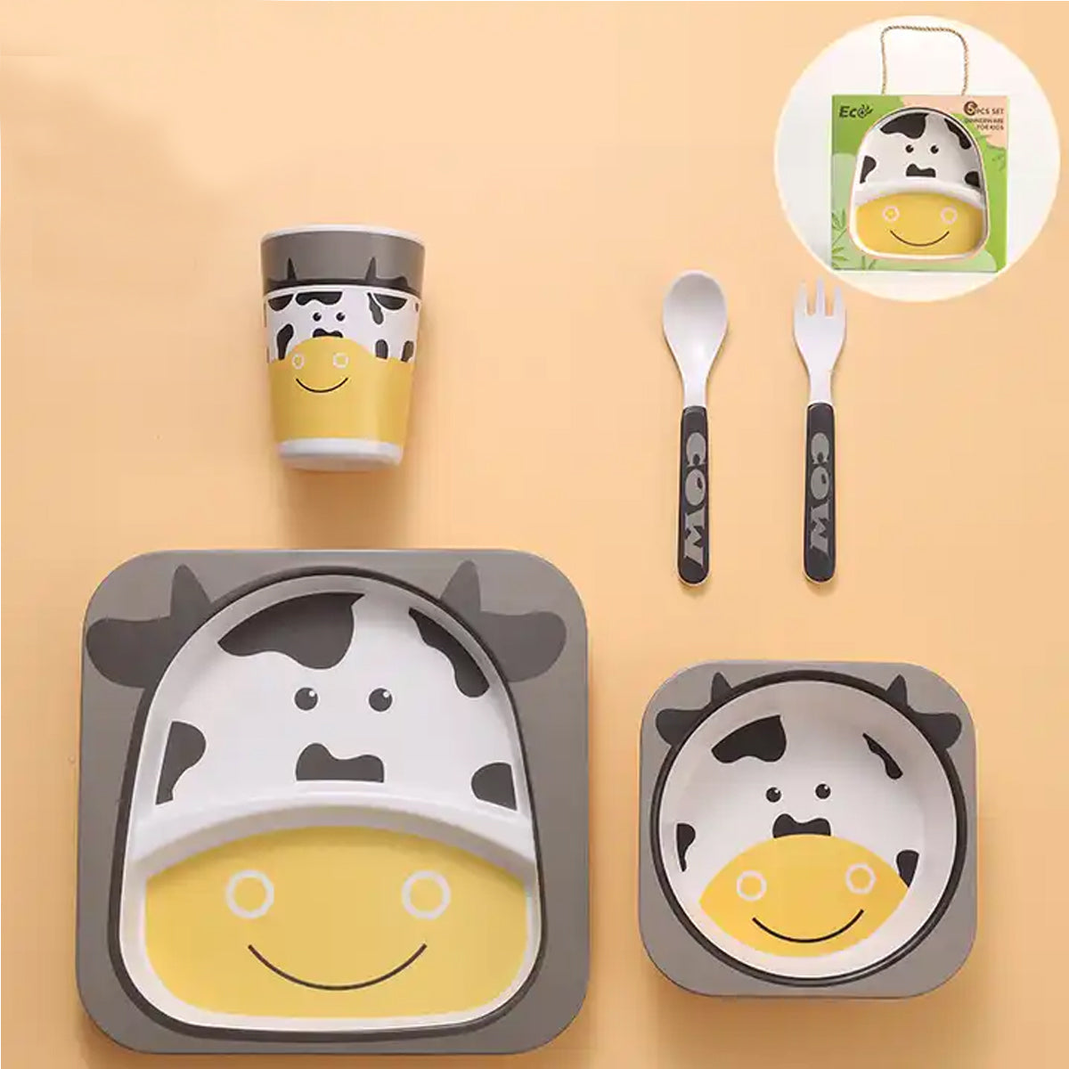 Set Vajilla en Bambú