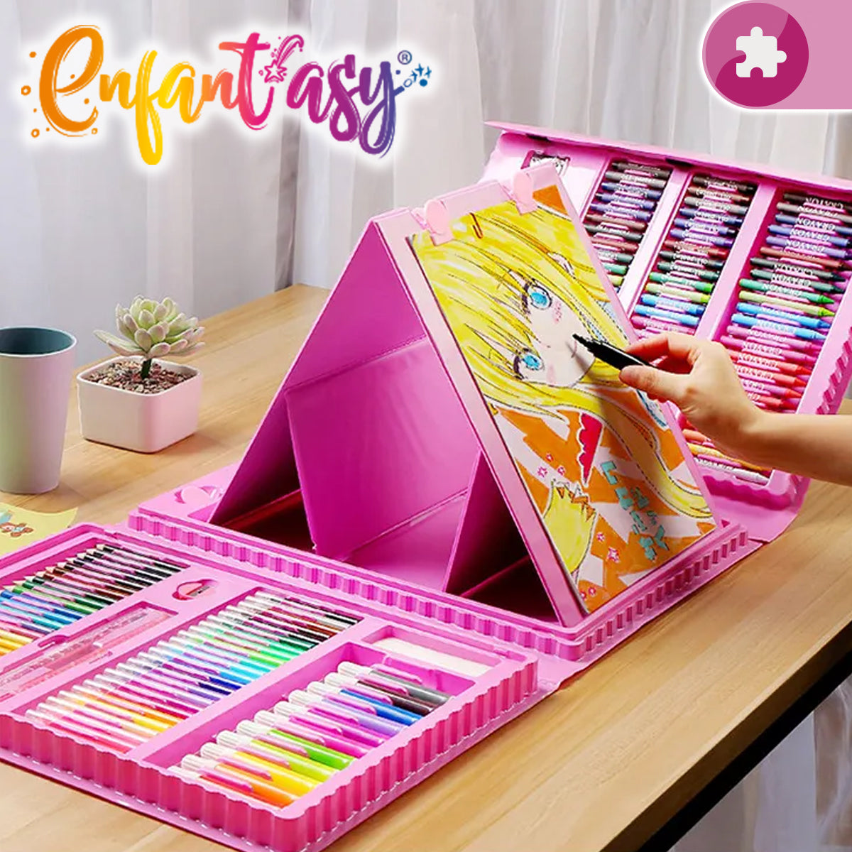 Set de arte y dibujo (208 piezas)