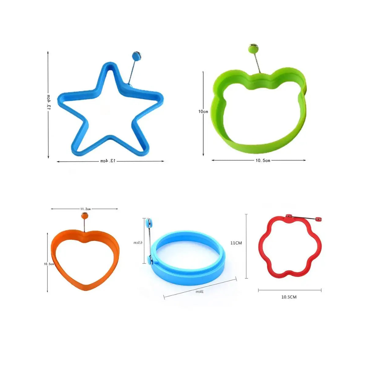 Moldes Plásticos para Huevos / Arroz Pack X 6