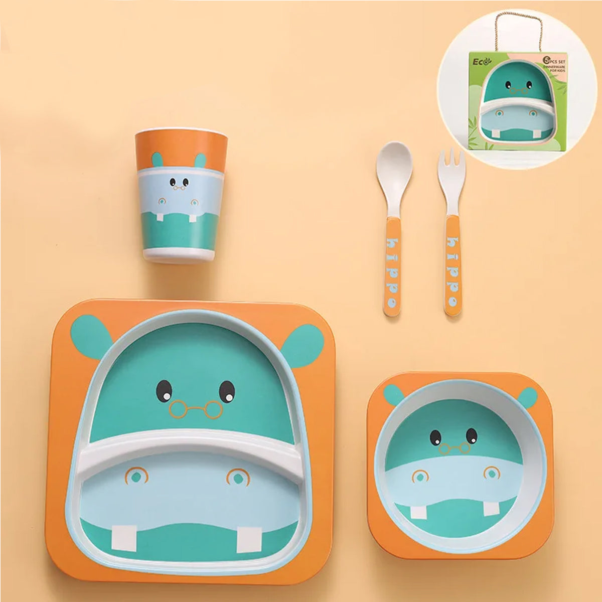 Set Vajilla en Bambú