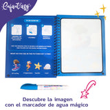 Libro para Colorear con Agua Reutilizable Didáctico