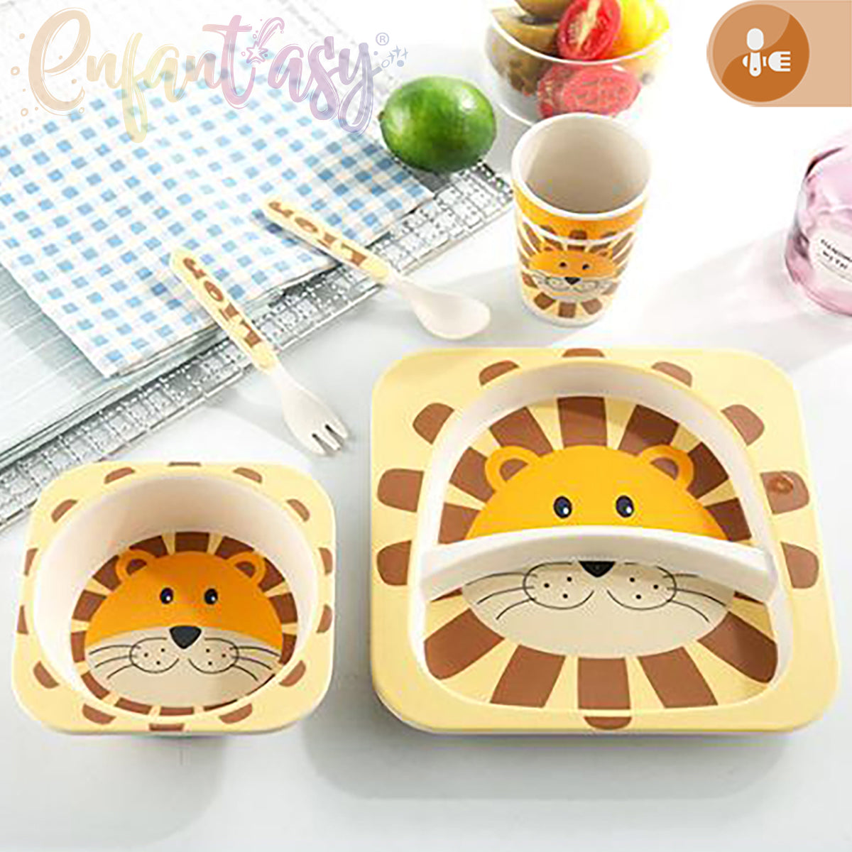 Set Vajilla en Bambú