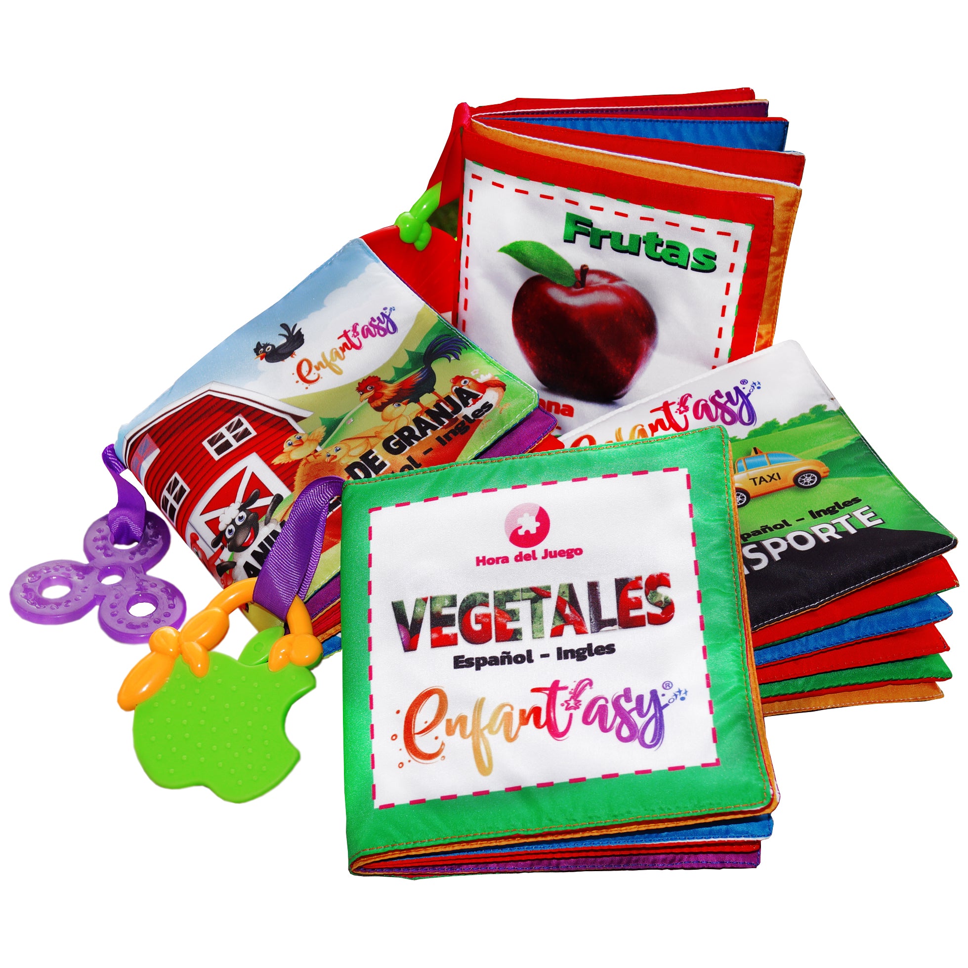 Libro de tela tipo MONTESSORI