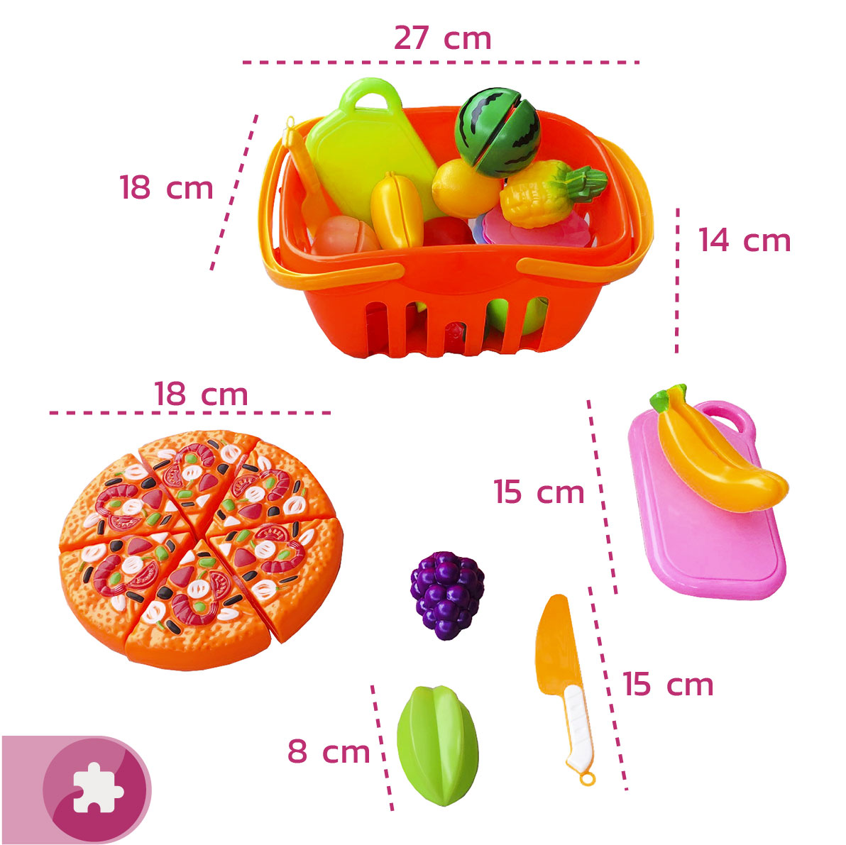 Canasta Alimentos con Velcro