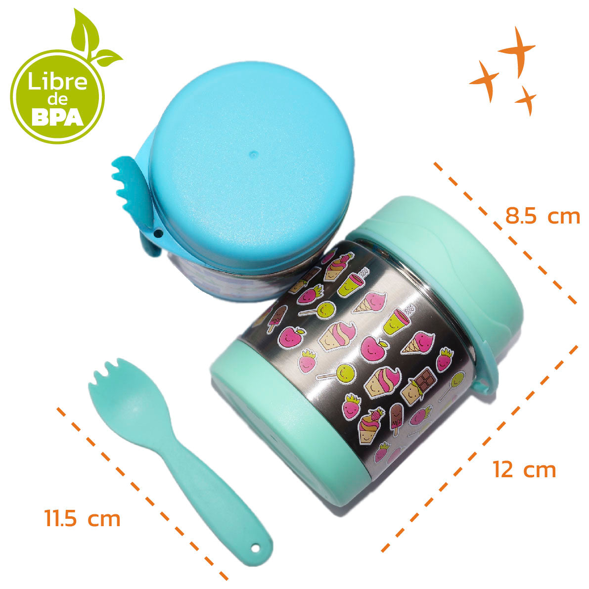 Termo Térmico con Cubierto