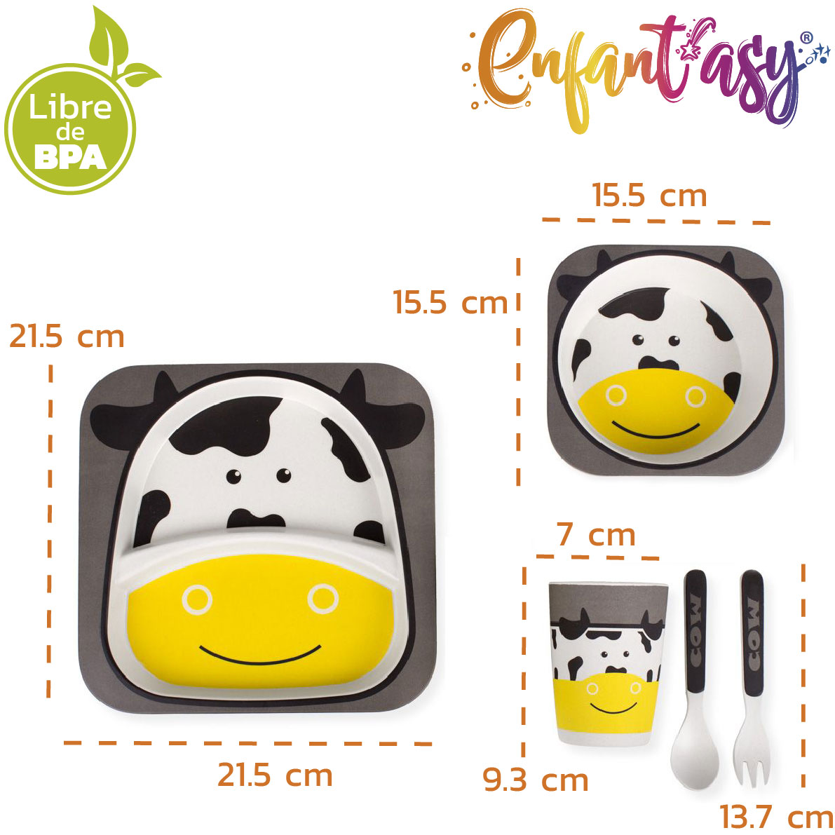 Set Vajilla en Bambú