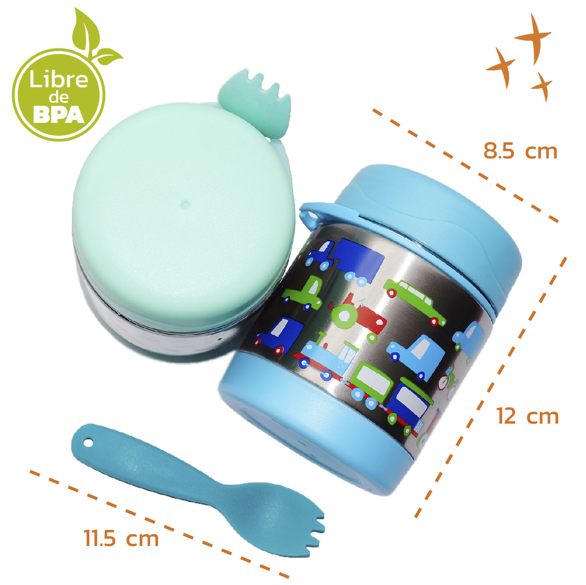 Termo Térmico con Cubierto