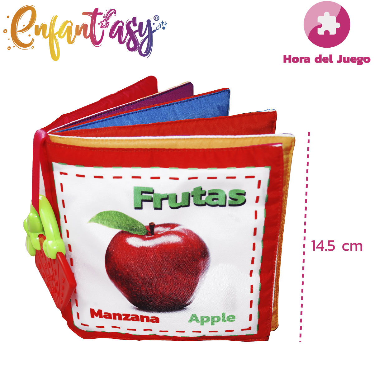 Libro de tela tipo MONTESSORI