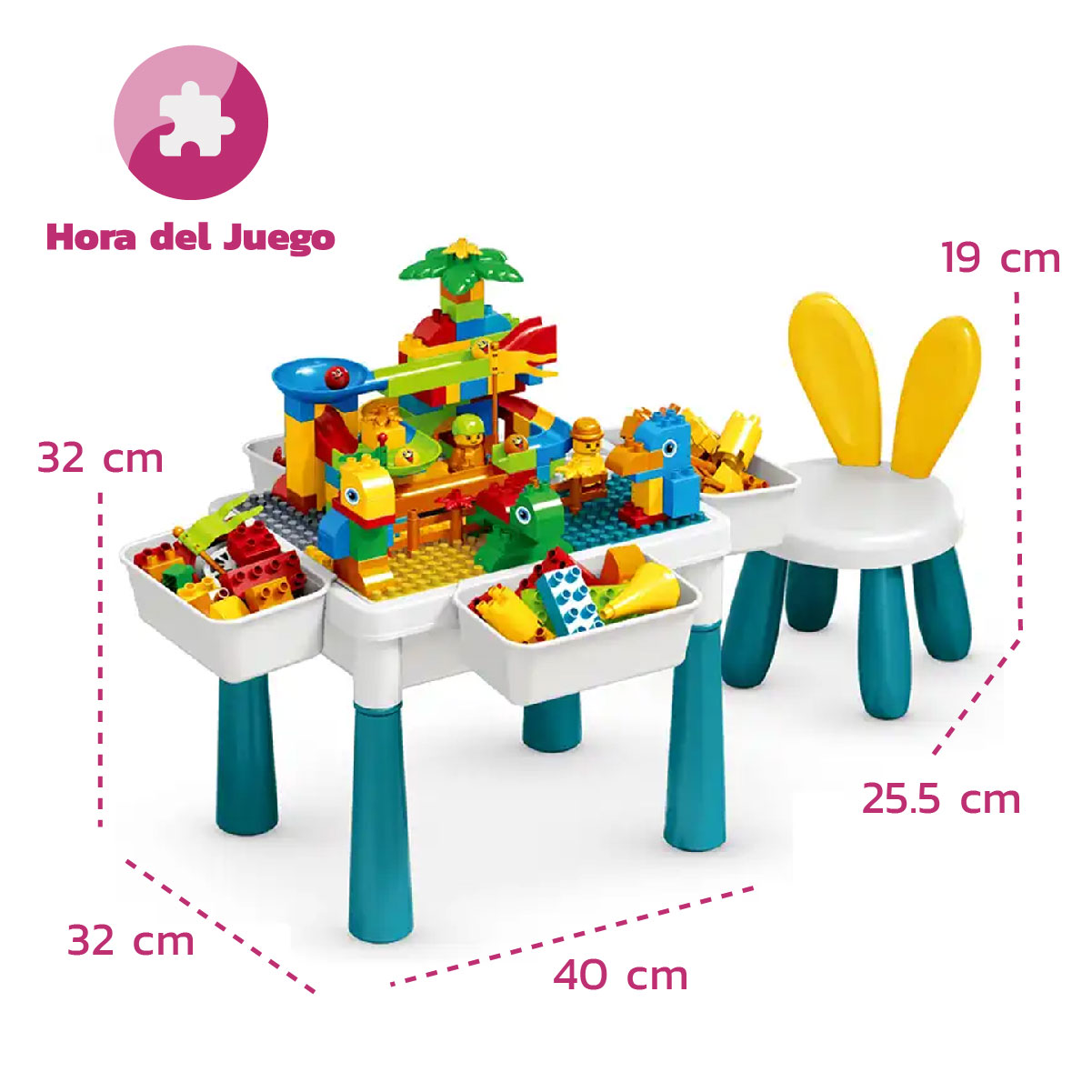 Mesa Mediana Multifuncional con Silla