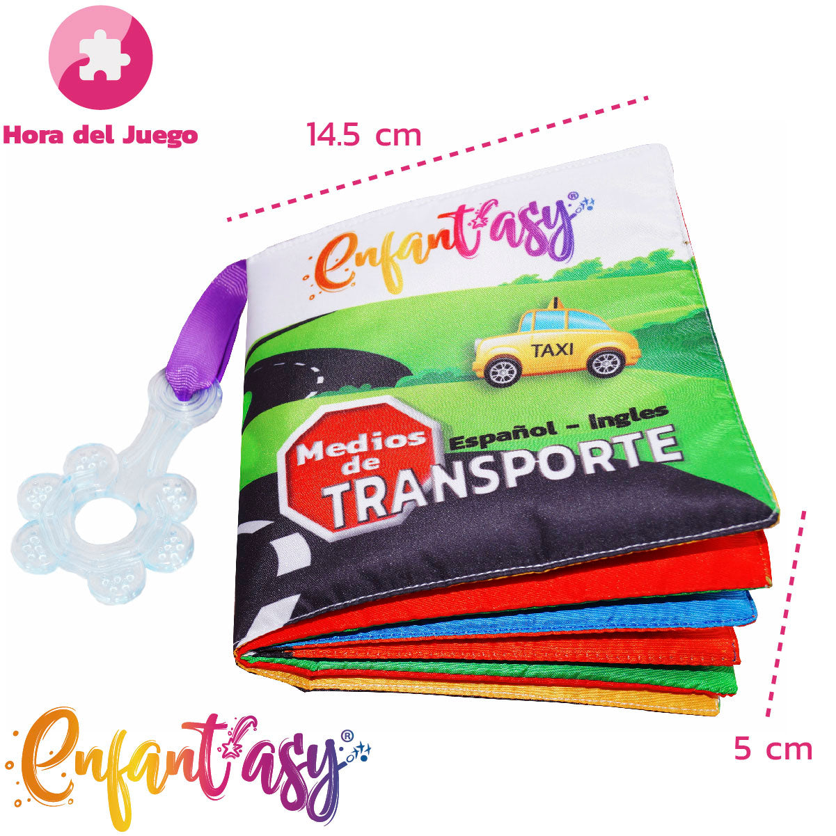 Libro de tela tipo MONTESSORI