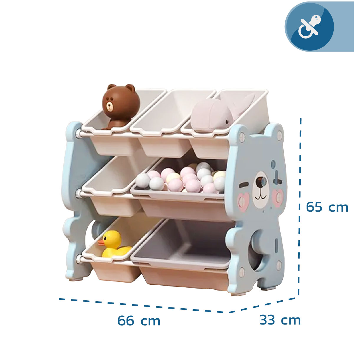 Organizador de Juguetes Multiuso 3 Niveles