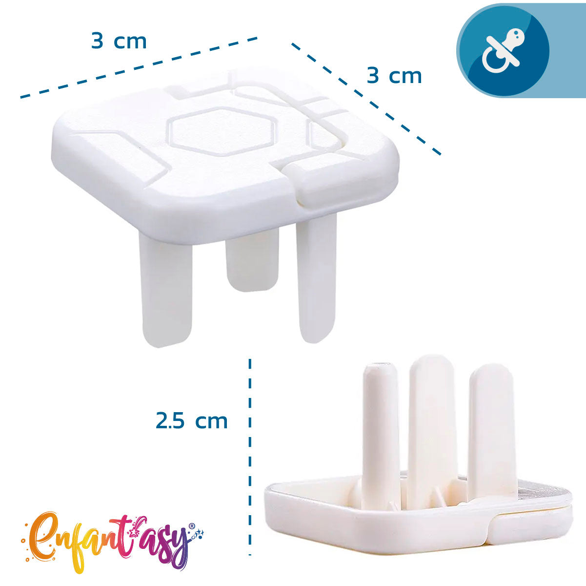 Protector seguro para toma corriente