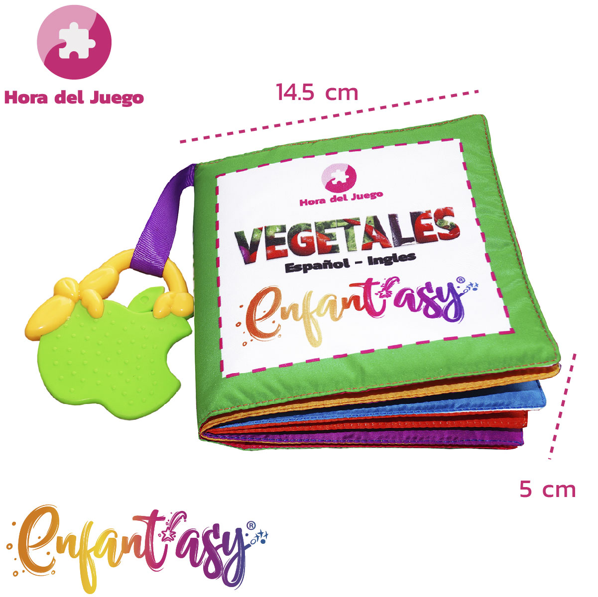 Libro de tela tipo MONTESSORI