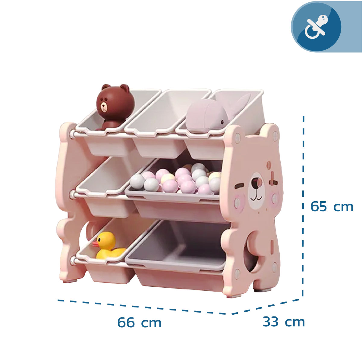 Organizador de Juguetes Multiuso 3 Niveles