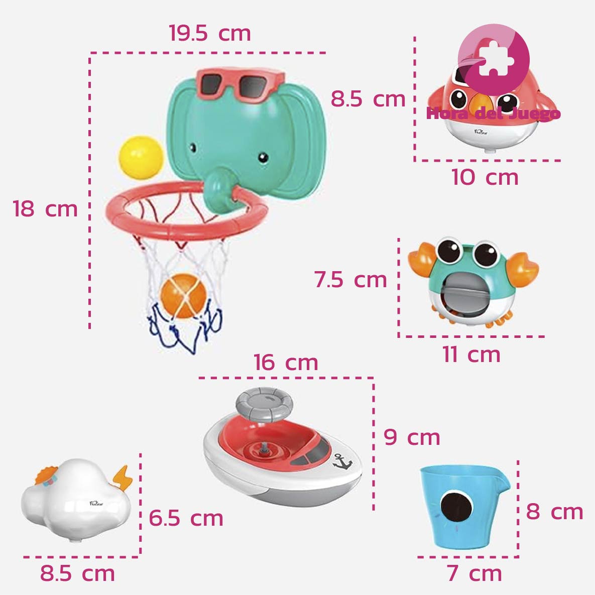 Set Juguetes de Baño