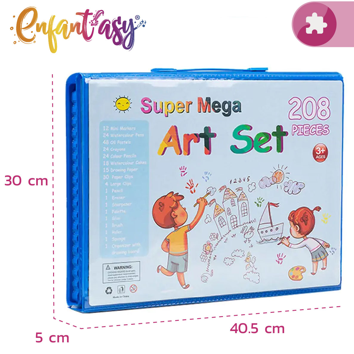 Set de arte y dibujo (208 piezas)