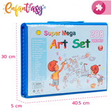 Set de arte y dibujo (208 piezas)
