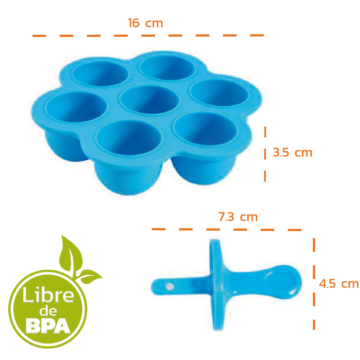 Paletas en Silicona para Bebé