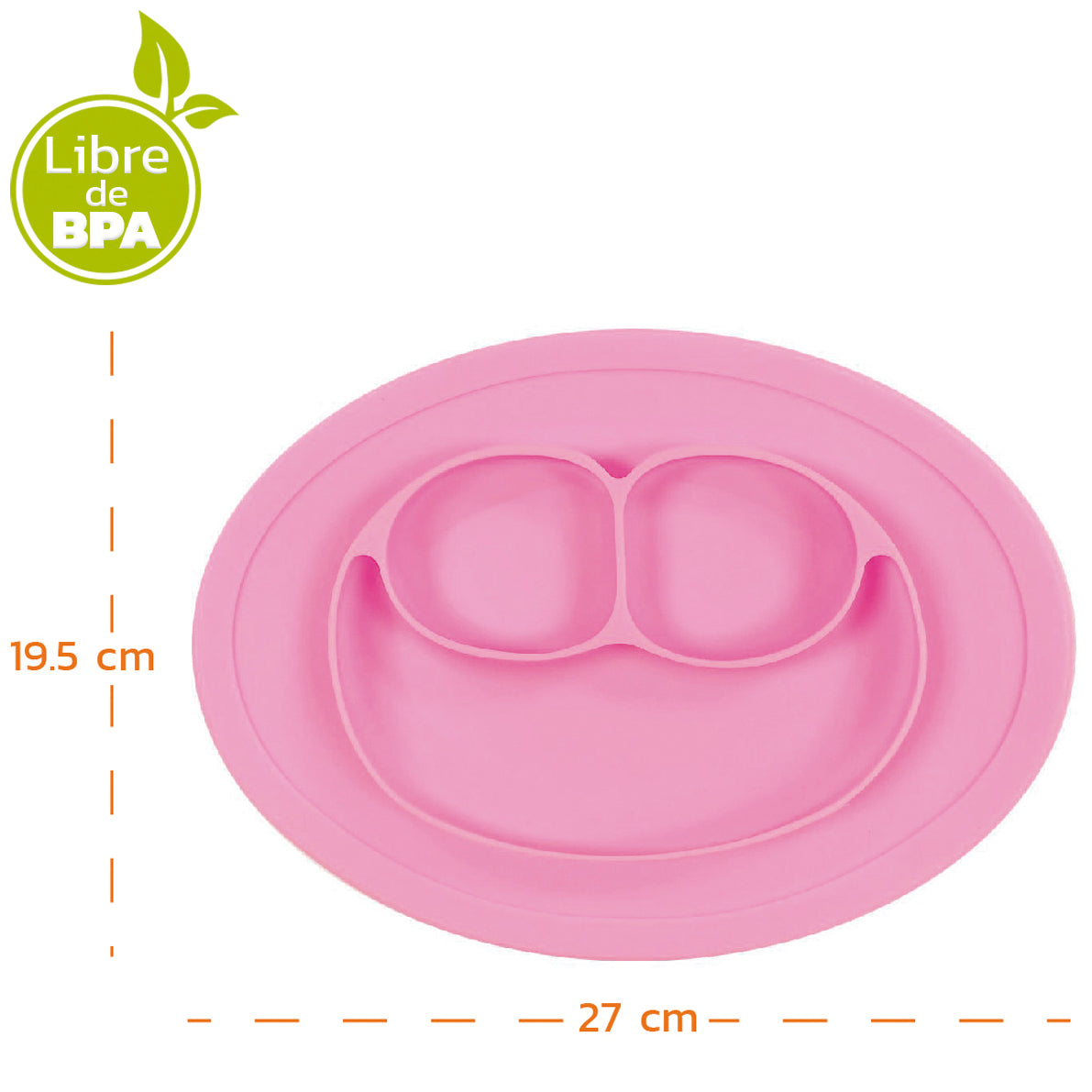 Plato en Silicona Llano