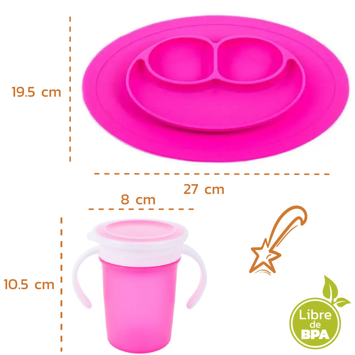 Plato en Silicona Llano