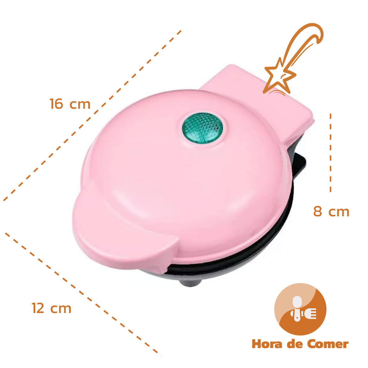 Mini Waflera de Corazón