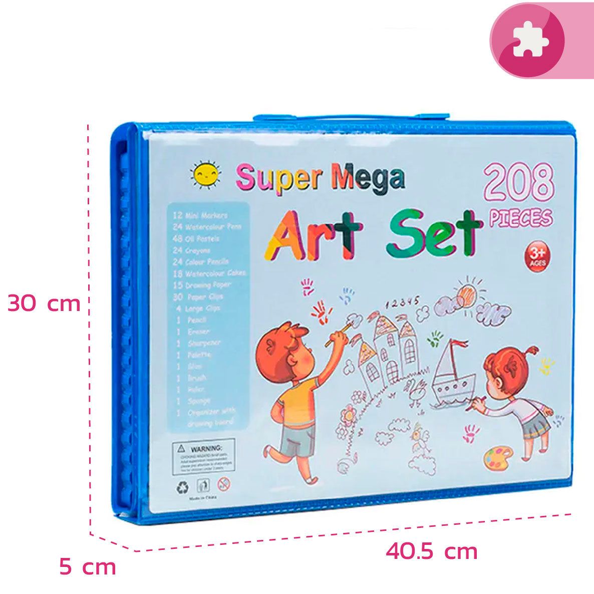 Set de arte y dibujo (208 piezas)