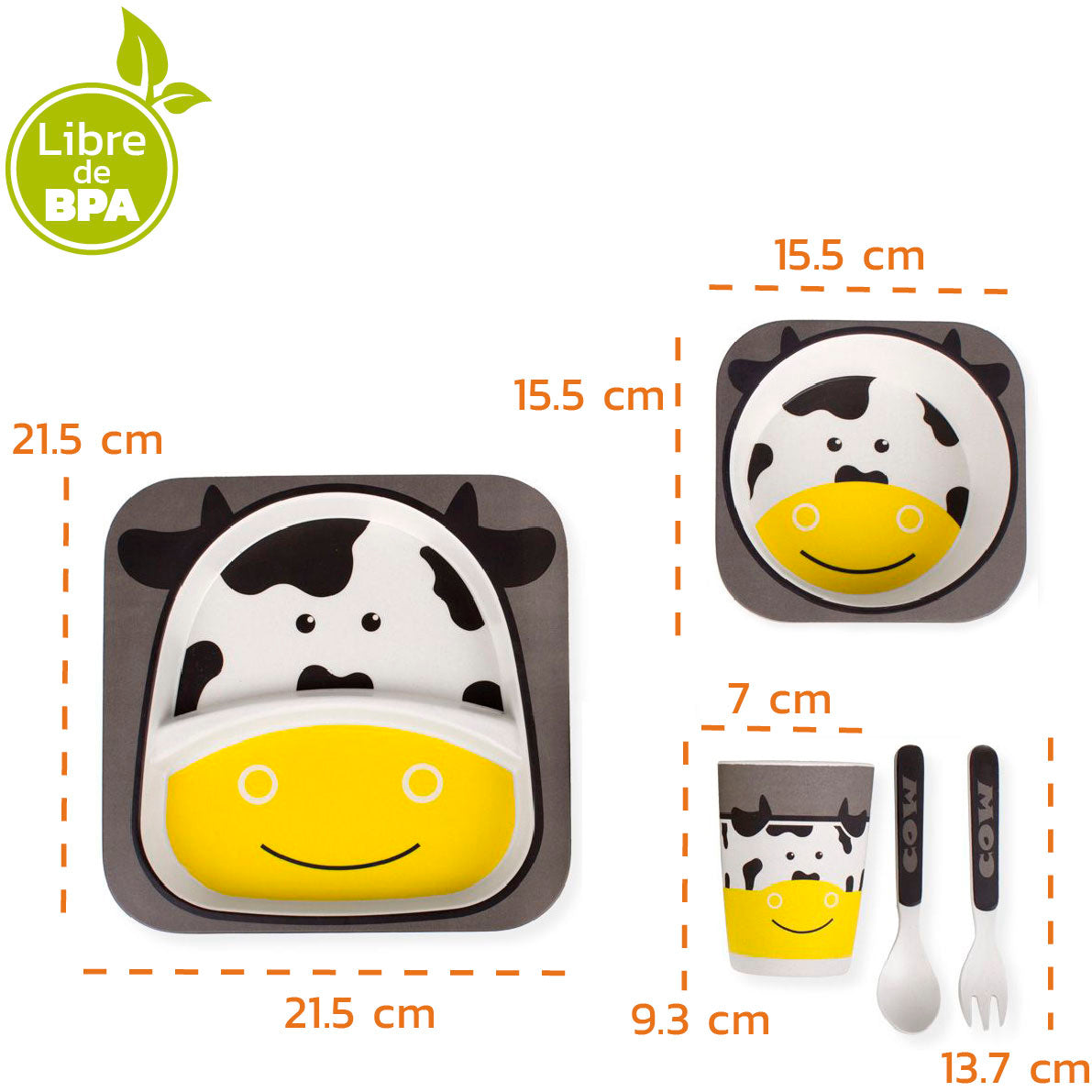 Set Vajilla en Bambú