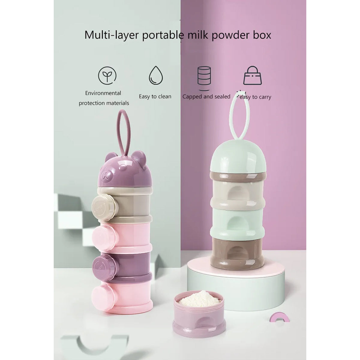 Dispensador Contenedor Porta Leche Fórmula Cereal