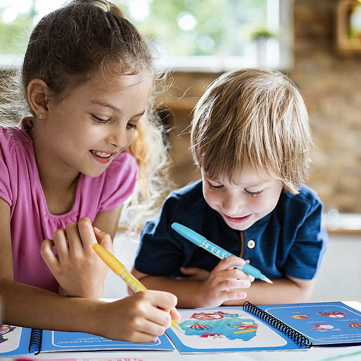 Libro para Colorear con Agua Reutilizable Didáctico