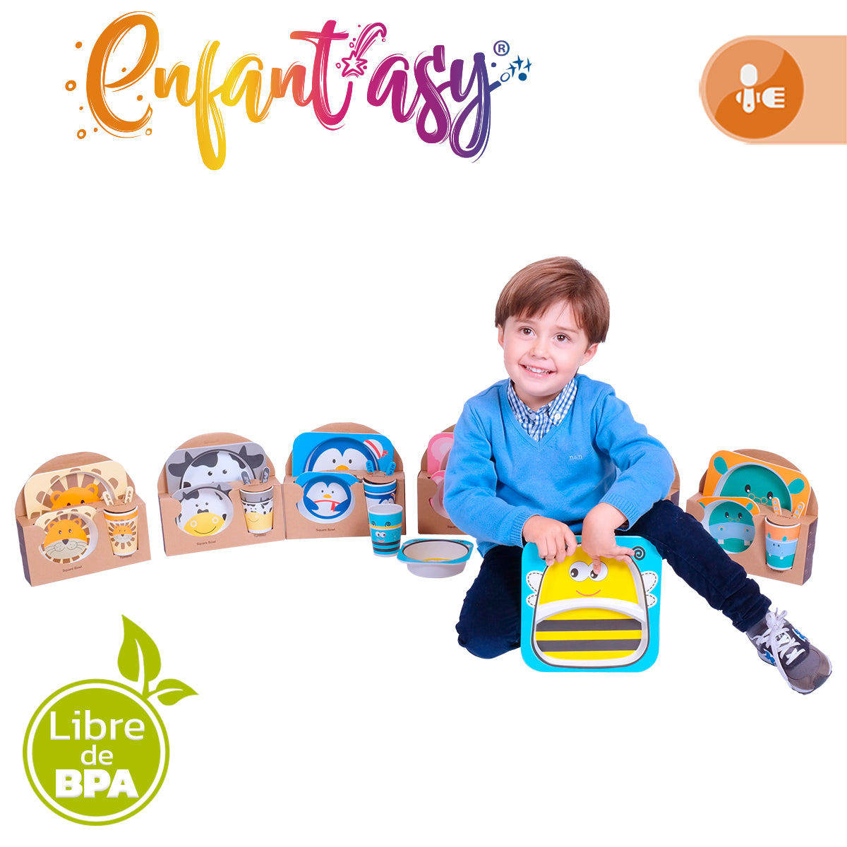 Set Vajilla en Bambú