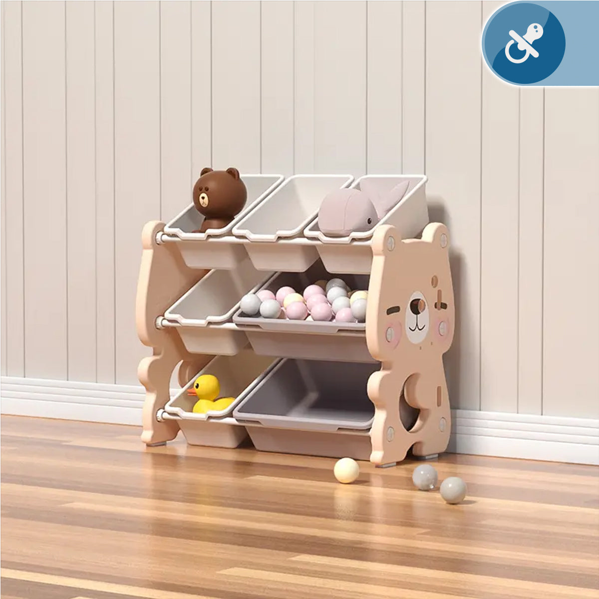 Organizador de Juguetes Multiuso 3 Niveles