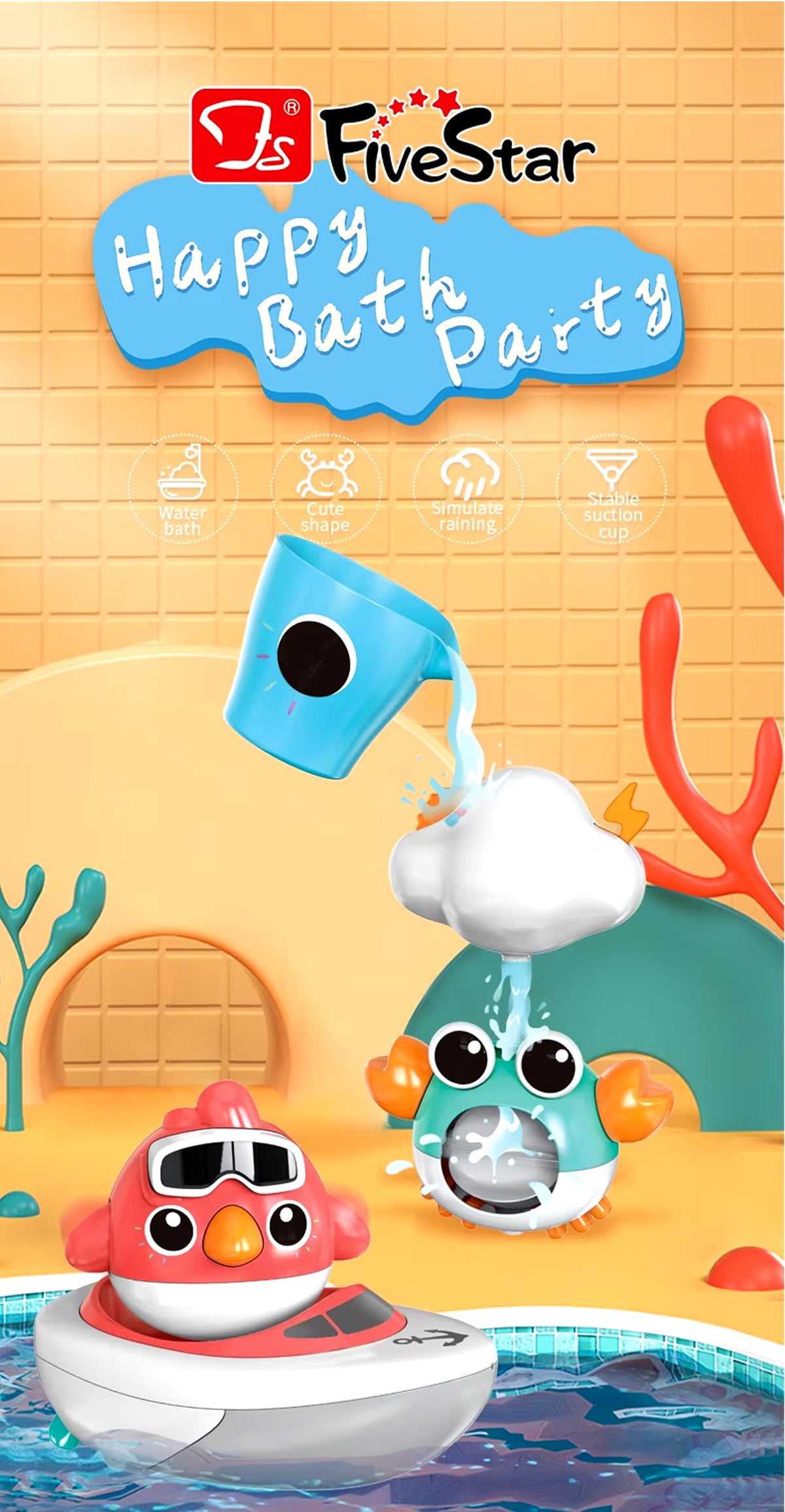 Set Juguetes de Baño