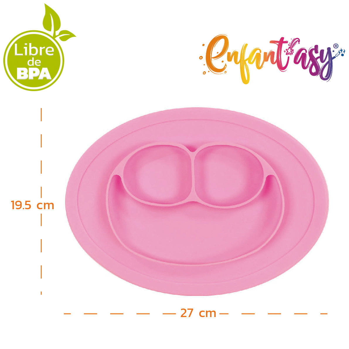 Plato en Silicona Llano