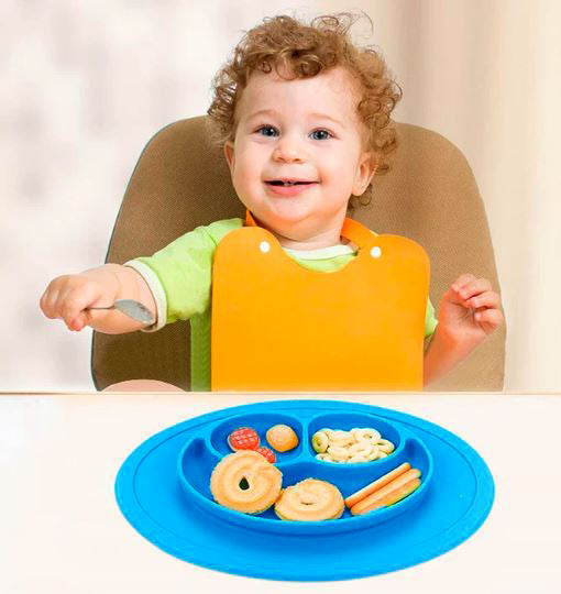 Combo Plato y vaso antiderrame