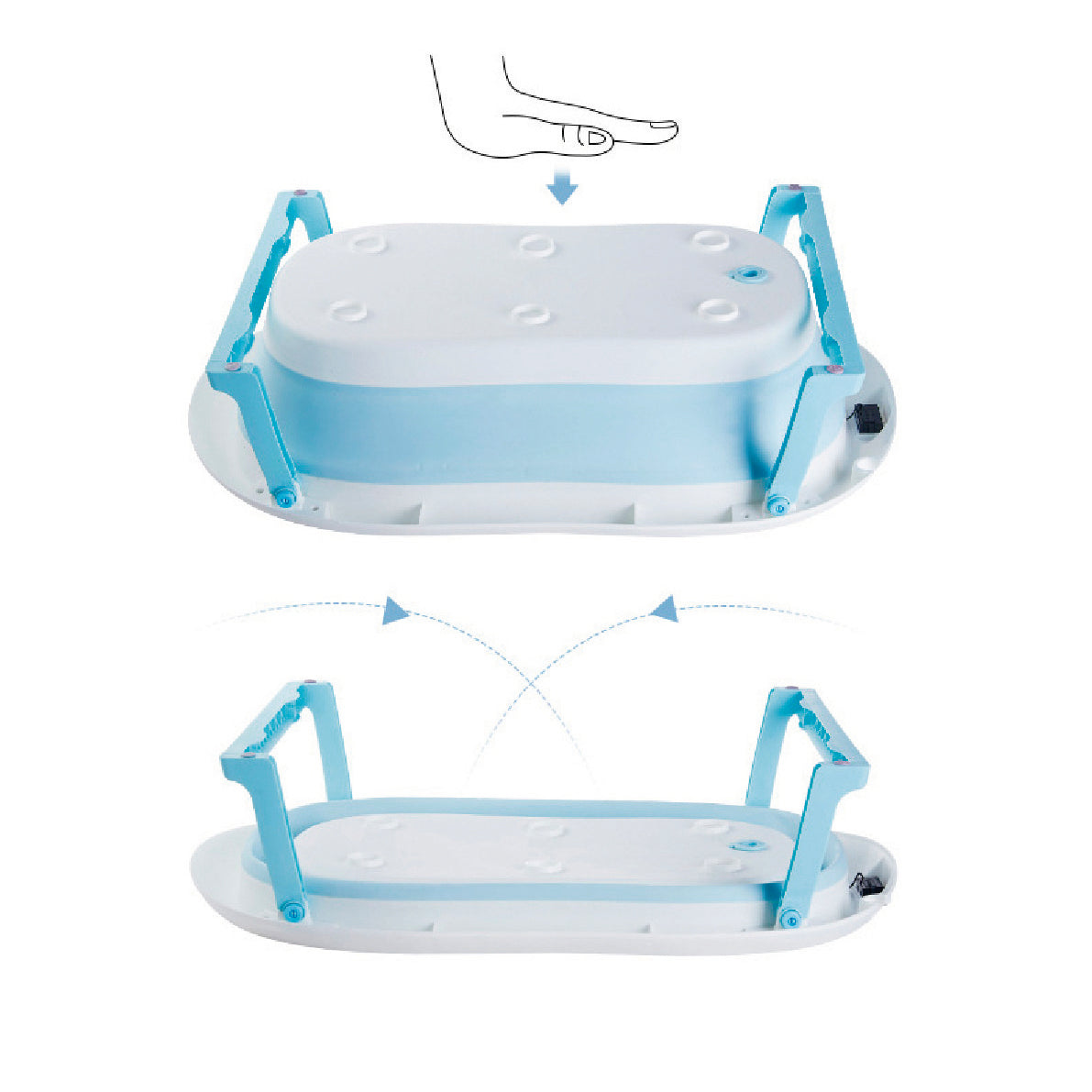 Tina plegable con termometro