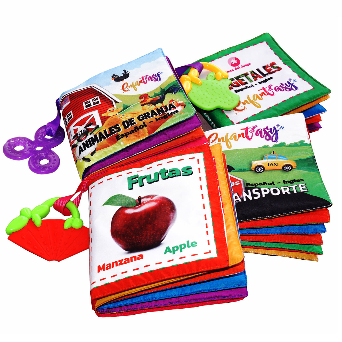 Libro de tela tipo MONTESSORI