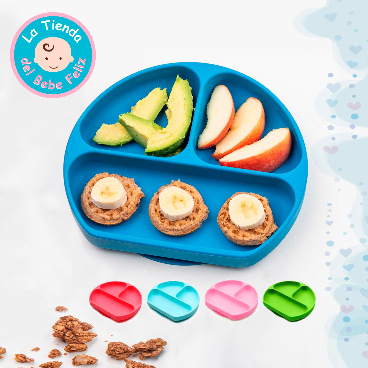 Plato en Silicona Hondo