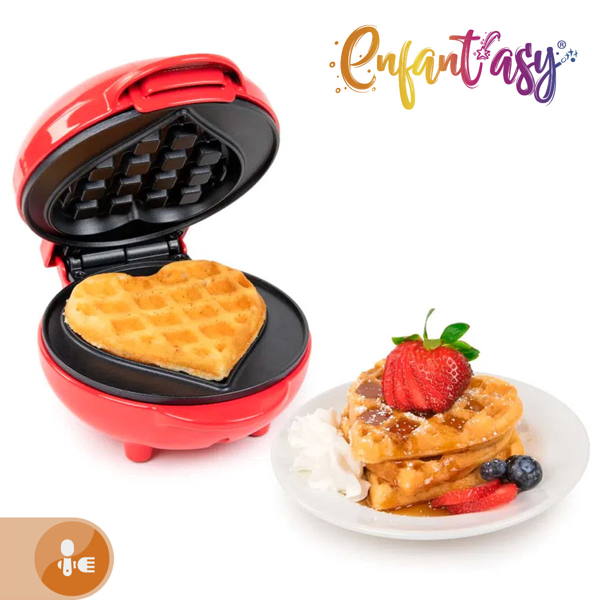 Mini Waflera de Corazón