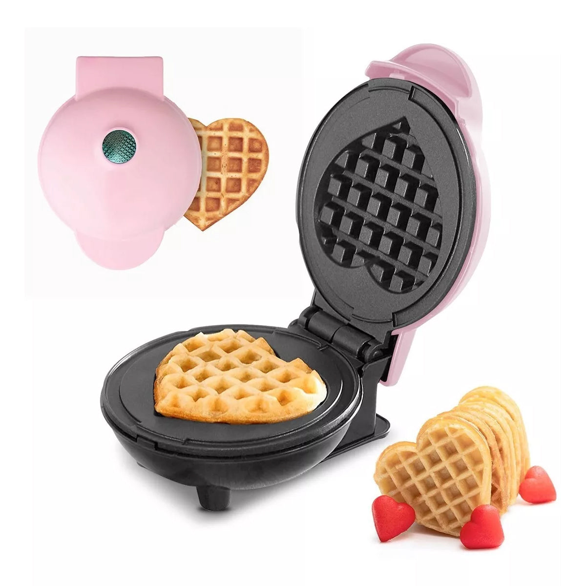 Mini Waflera de Corazón
