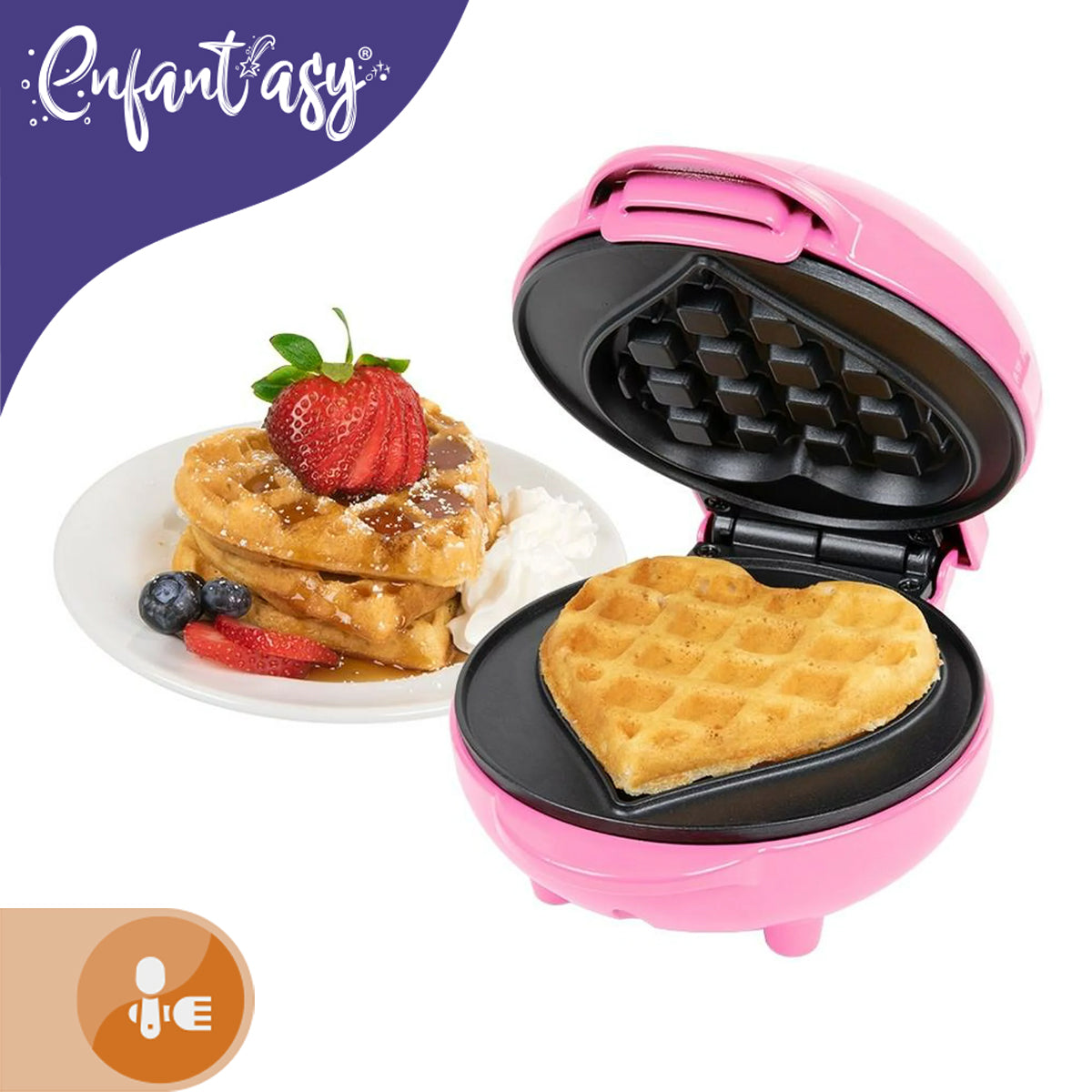 Mini Waflera de Corazón