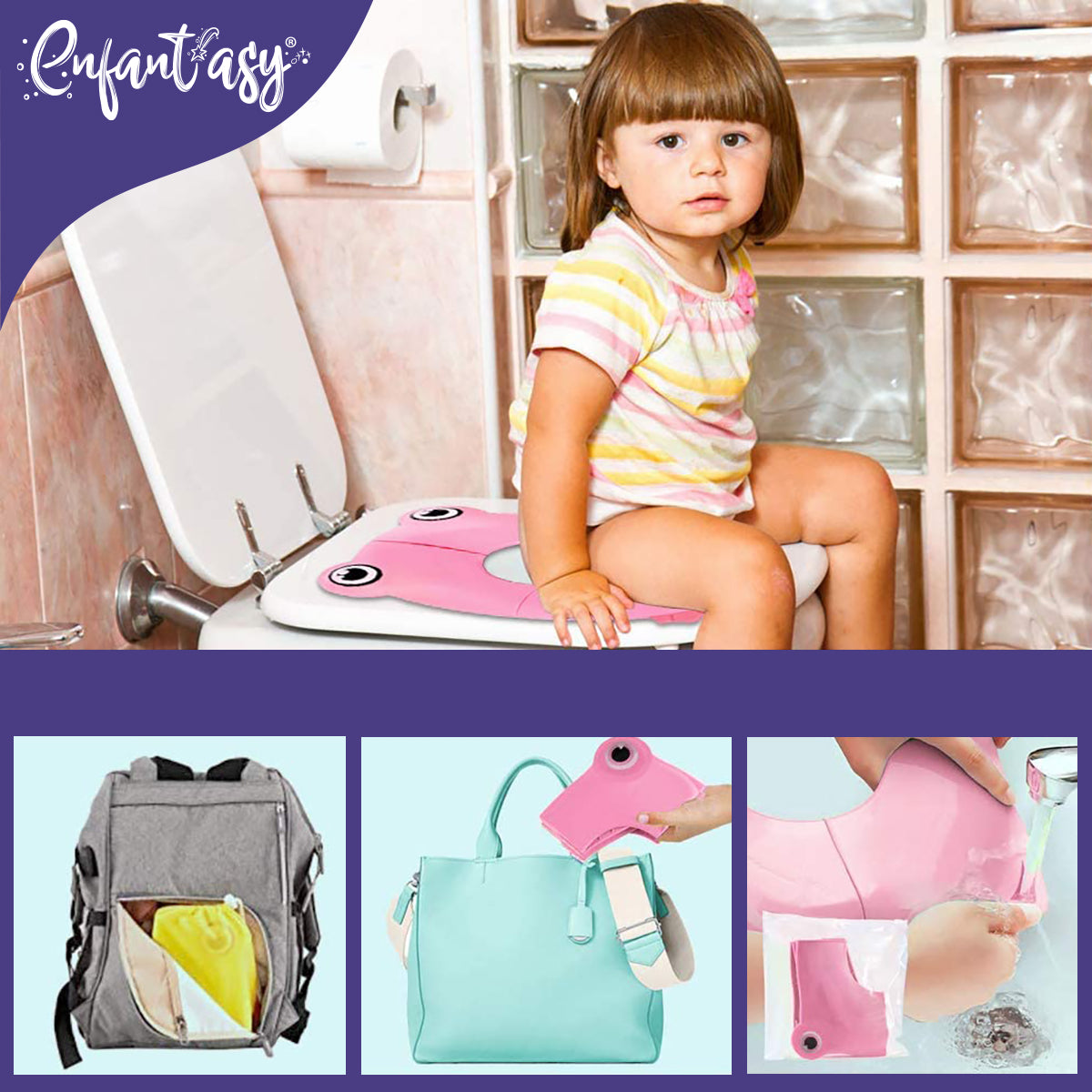 Reductor plegable de viaje para niños