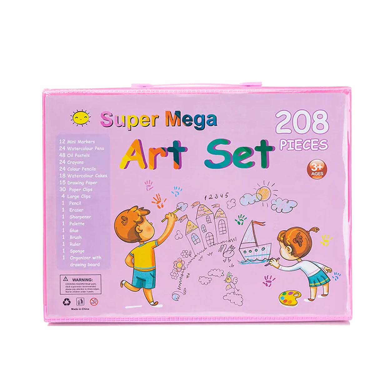 Set de arte y dibujo (208 piezas)