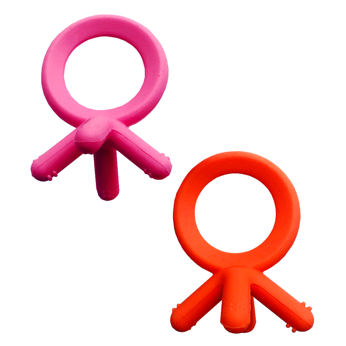 Set Mordedor Comotomo Rascaencias En Silicona Libre Bpa X2