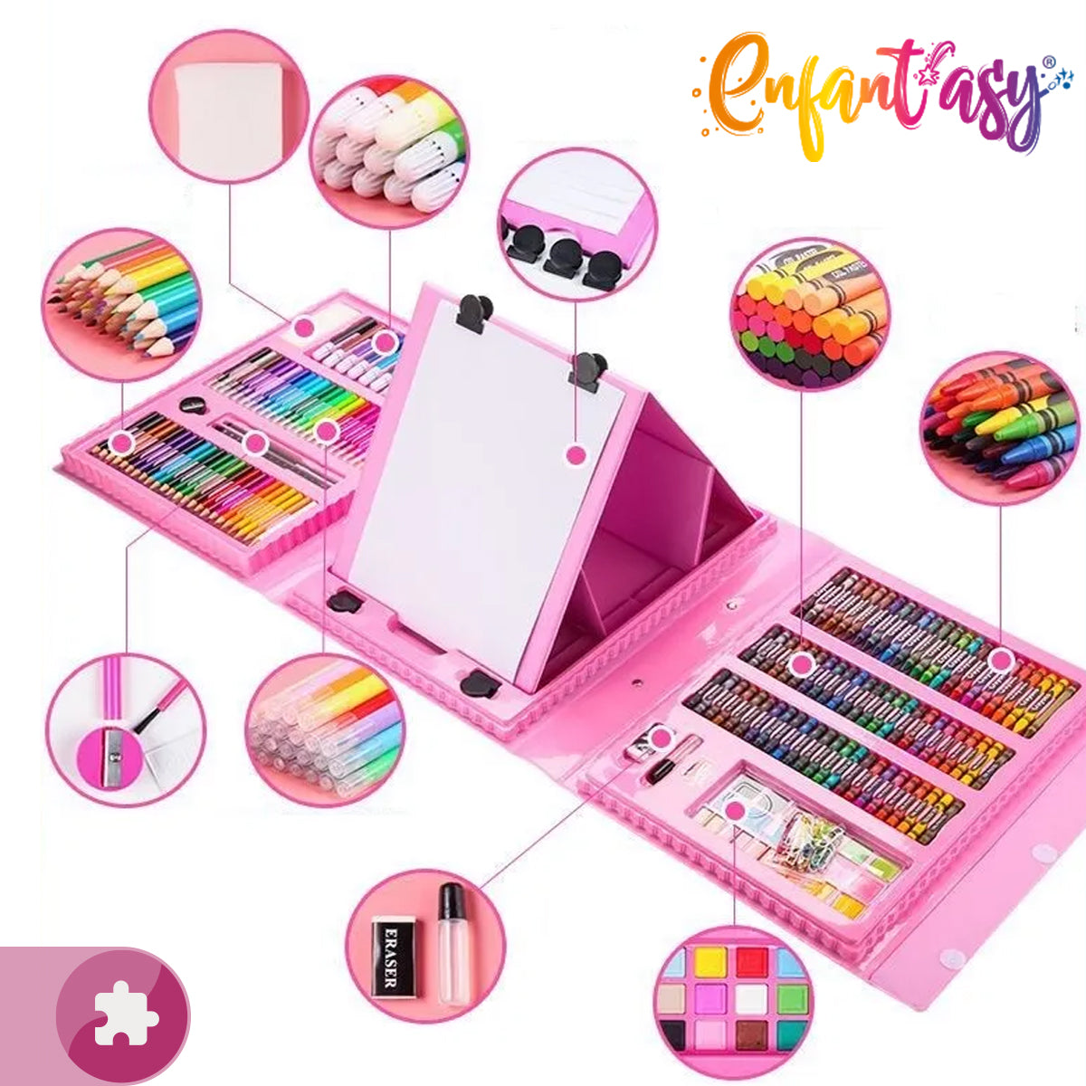 Set de arte y dibujo (208 piezas)