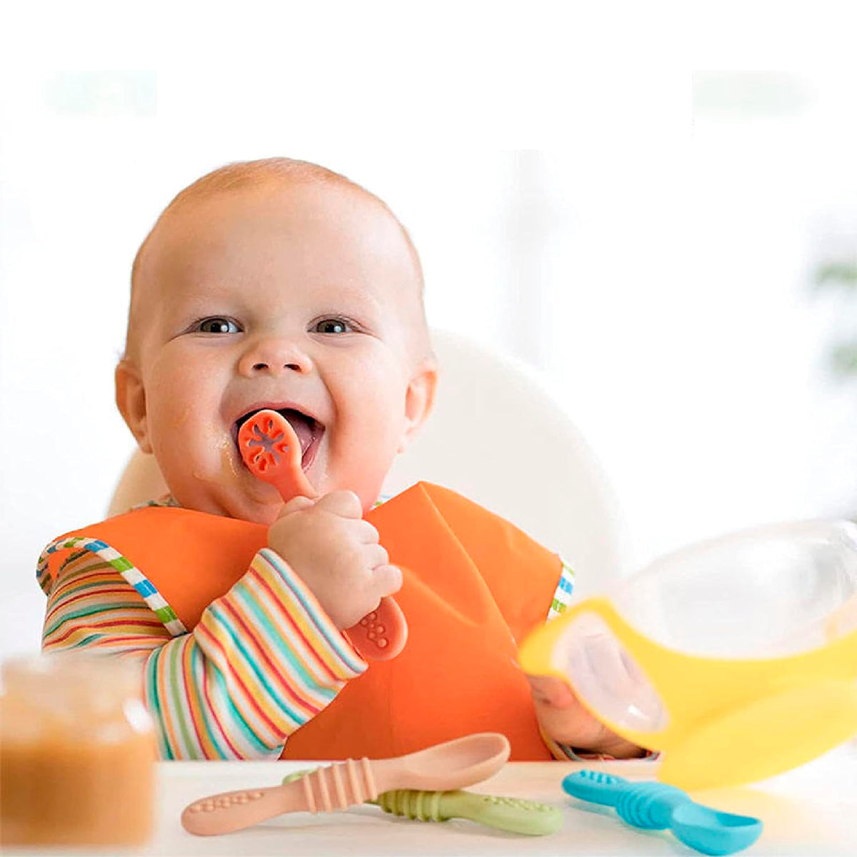 Pre Cuchara entrenadora Silicona con mordedor