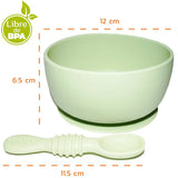 Set Bowl con cuchara Silicona
